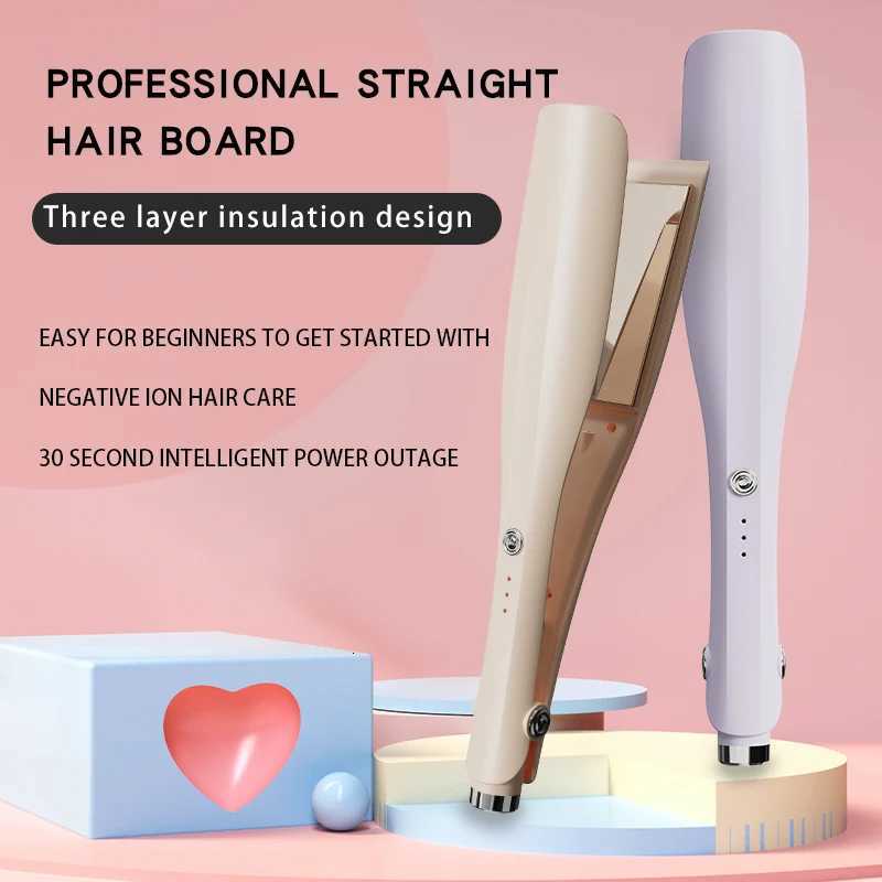 Dual Purpose Hair Straightener and Curler for Women Girls Anti Scald Fast Heating Styling Iron All Hair Types Travel Size W250814