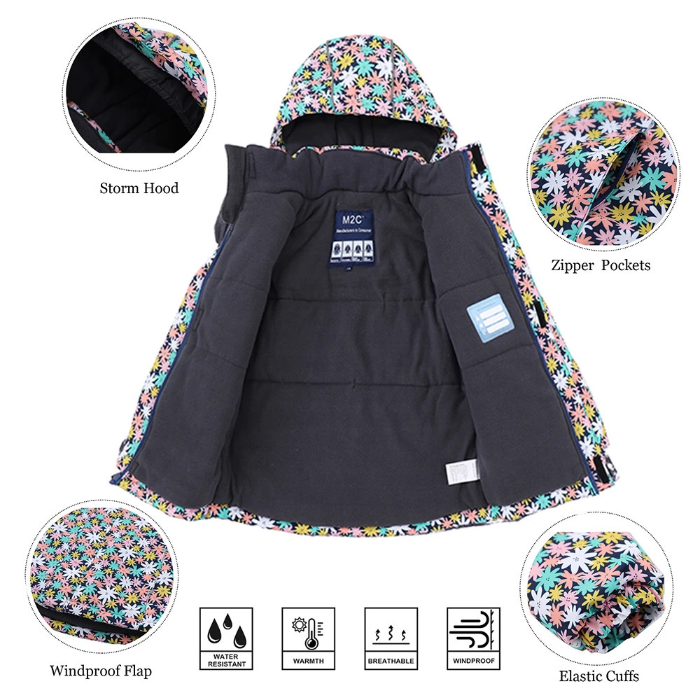 3-12T Kids Girls Boys Ski Suits Snowboard Coat Pant Waterproof Windproof Warm Children Outdoor Sportwear Snowboard Skiing Suit 250813