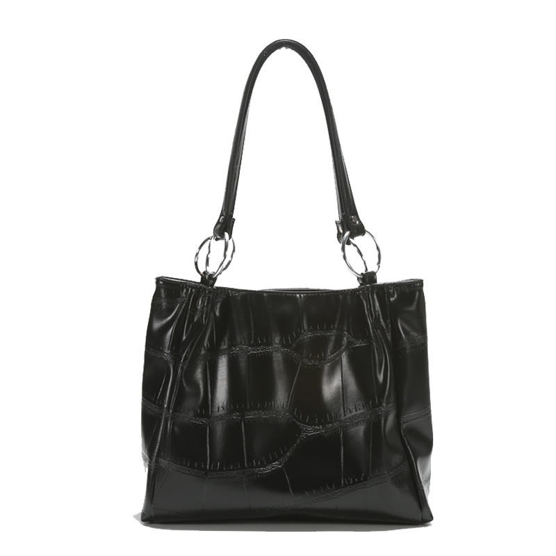 Large Capacity for Women Autumn Winter Stone Pattern Women's Shoulder Office Commuter Tote Bag