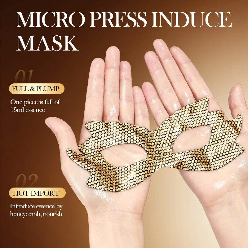 SADOER Caffeine Golden Peptide Eye Mask Dark Circle -aging Eye Patches Korean Skin Care 250813