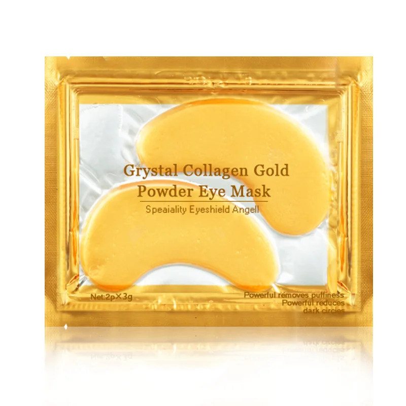 100pcs=50pairs Gold Collagen Eye Mask skincare -Aging Dark Circles Puffiness Eye Patches Skin Care 250813