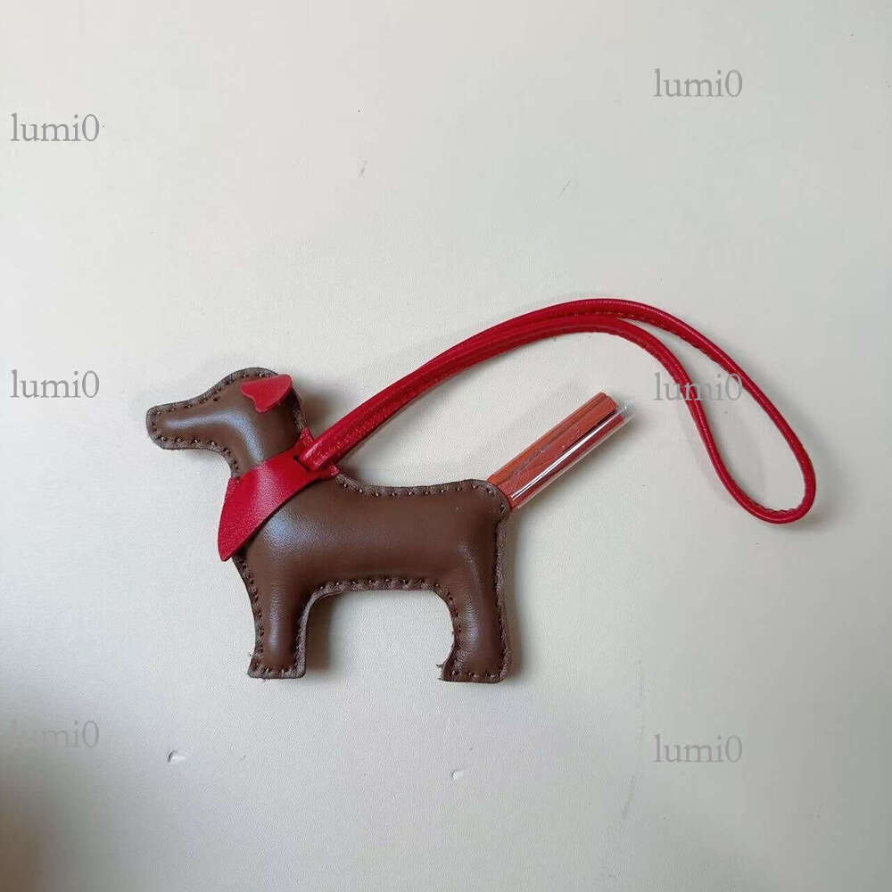 Puppy Bag Pendant New Sheepskin Hand-sewn Creative Cute Dog Hanging Decoration Car Rearview Mirror Ornament