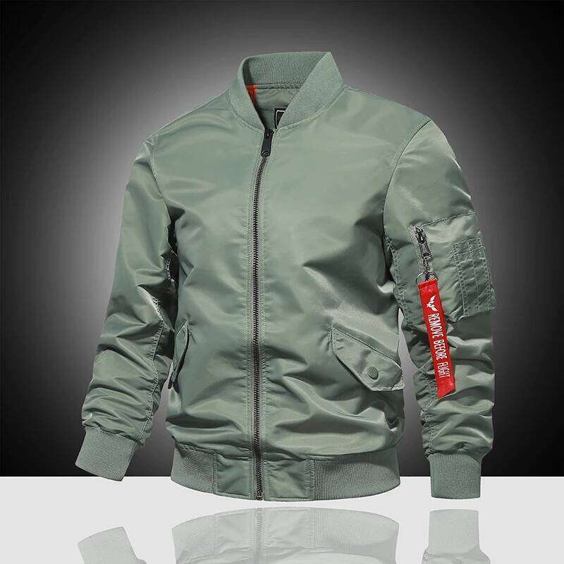 Designer Clothing 2025 Spring And Autumn New Air Force Ma1 Pilot Men's Solid Color Baseball Suit Casual Versatile Large Work Cycling Jacket