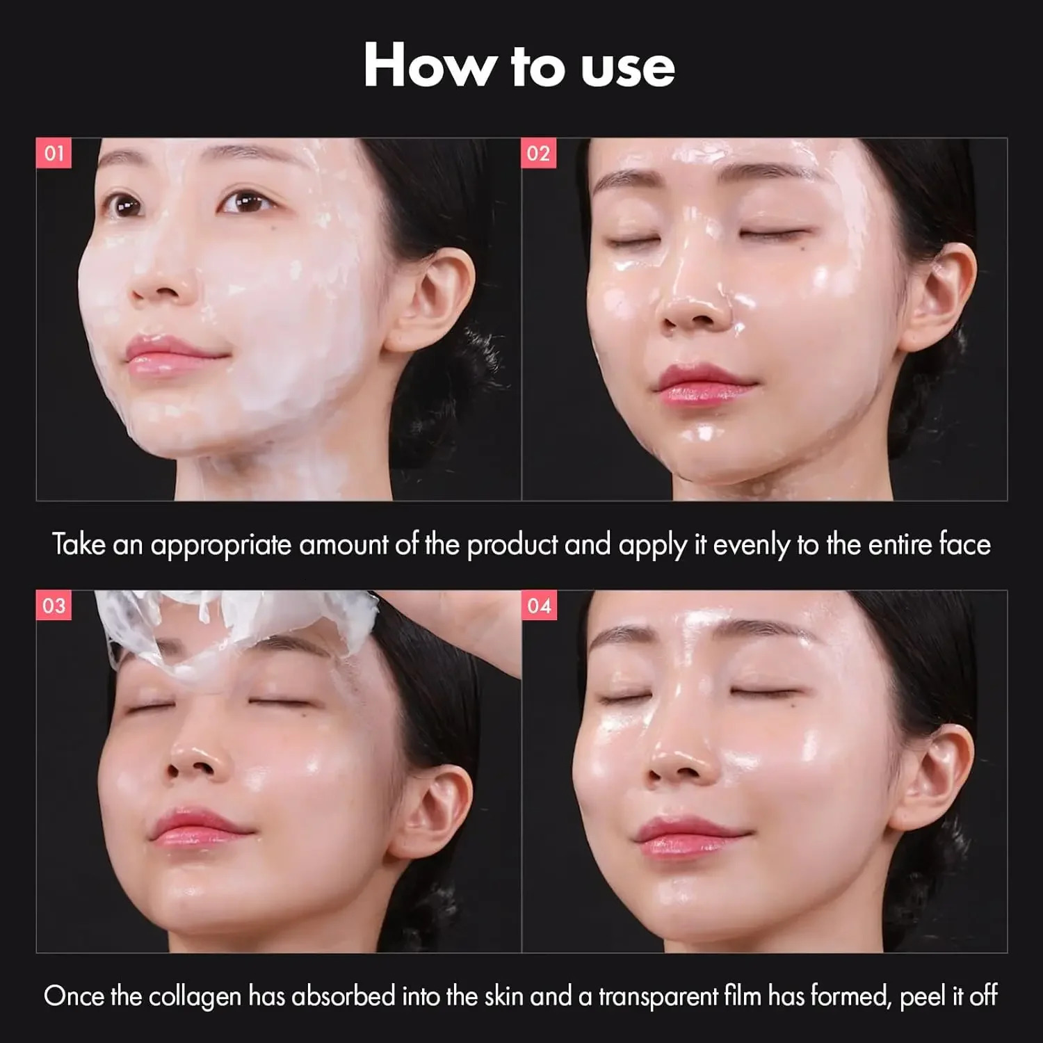 Real Collagen Fit Collagen Wrapping Mask Collagen 670000ppm Peel Off Facial Mask for elasticity Hydrating Glow Glass Skin 250807
