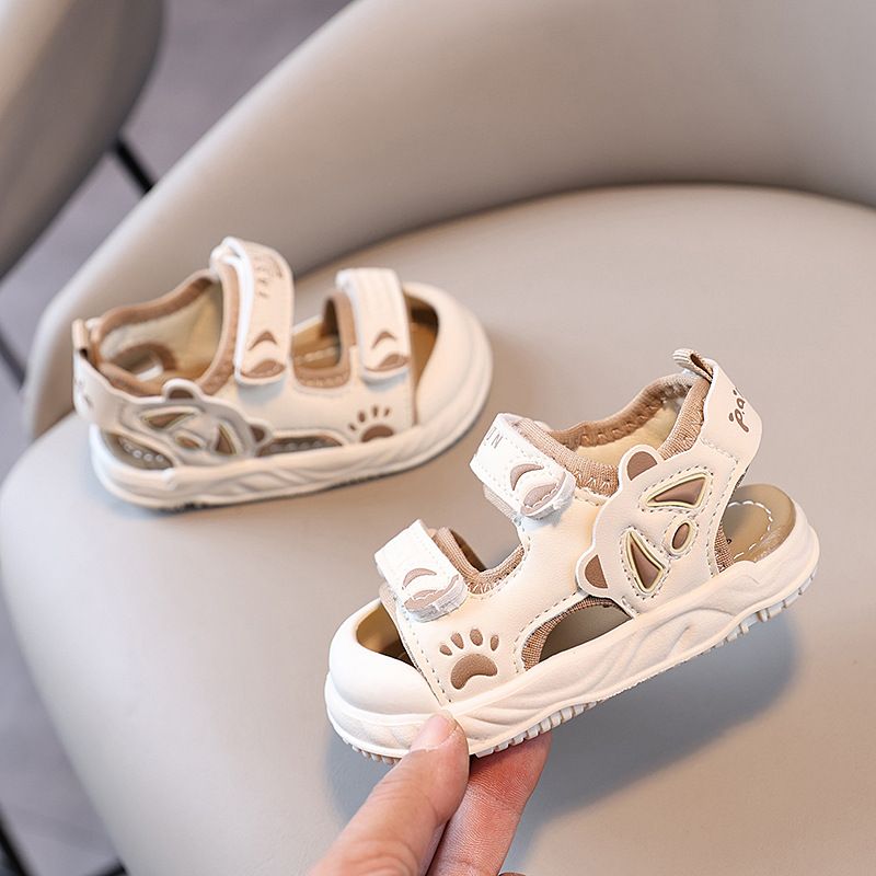 Kids Beach Sandals Toddler Summer Fashion New Boys Soft Soles Beach Sandals Kidsnest Non-slip Infant Girl Slides Baby Walking Sandals Shoes Sizes US1C