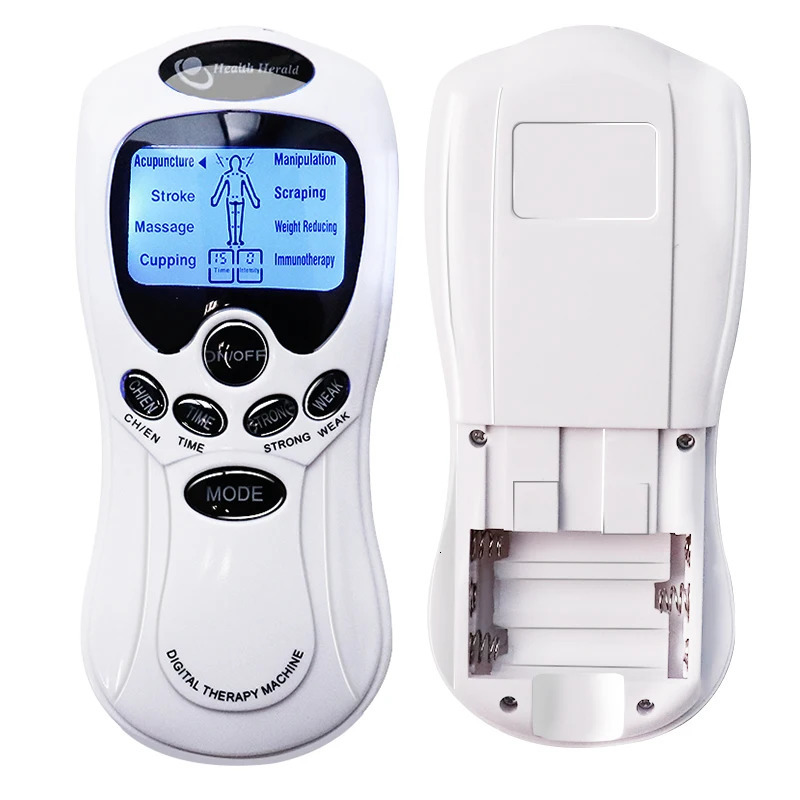 Electric Dual Output Tens Massage Machine Electrical EMS Muscle Stimulator Full Body Pulse Massager Acupuncture Health Care 250812