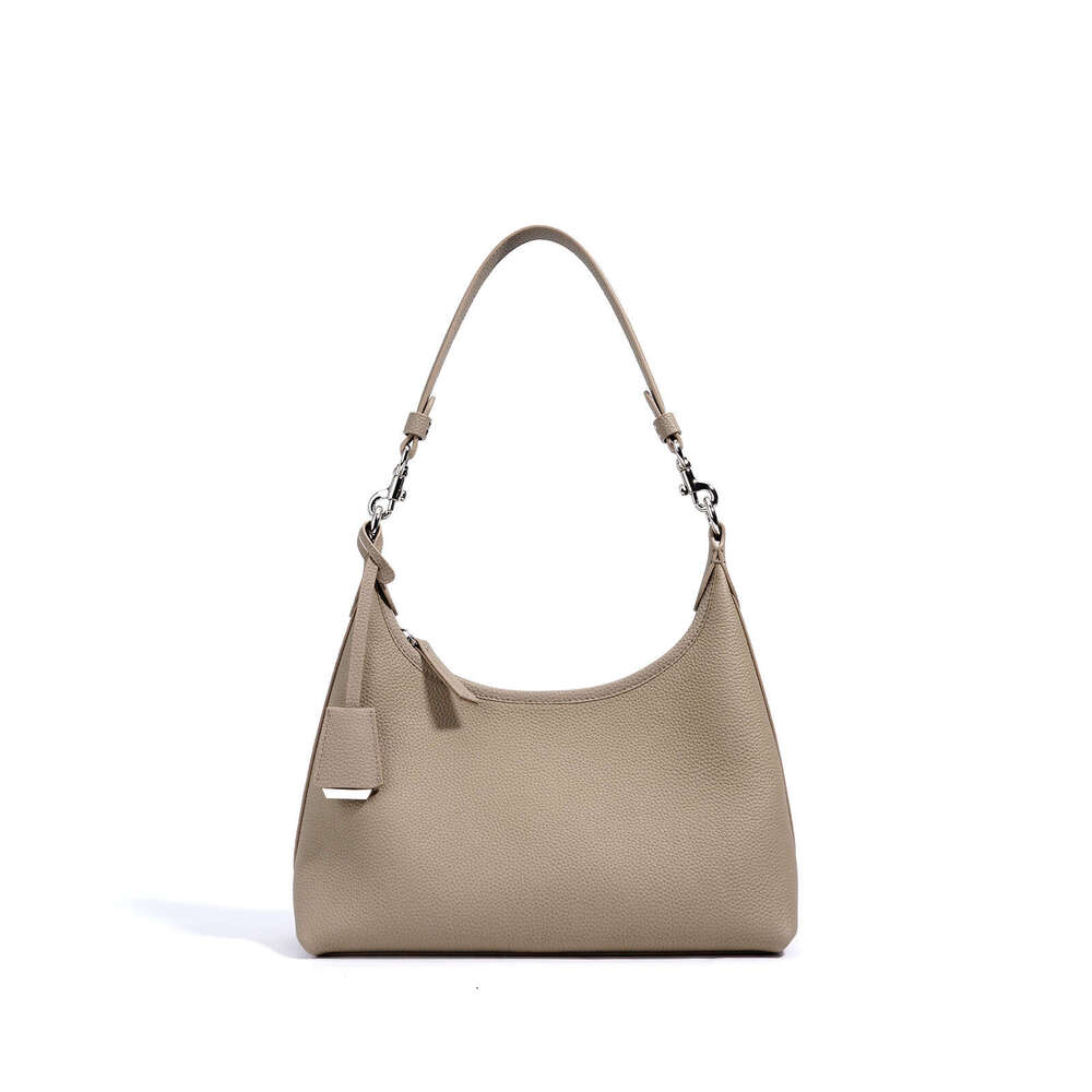 Spring New Niche Design Single Shoulder Elegant High end Simple Top Layer Genuine Leather Women s Gentle Crossbody Bag