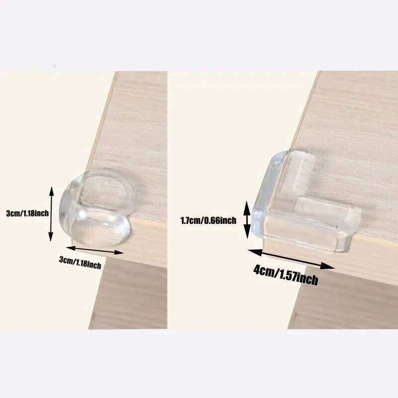 4pcs Children's Baby Safety Silicone Round Pvc Table Corner Anti-Collision Protective Cover