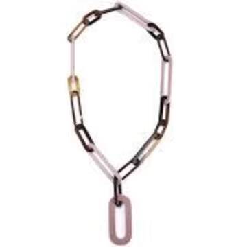 High Quality Ox Horn Bone Jewelry fashion Exaggerated Chain Link Necklace