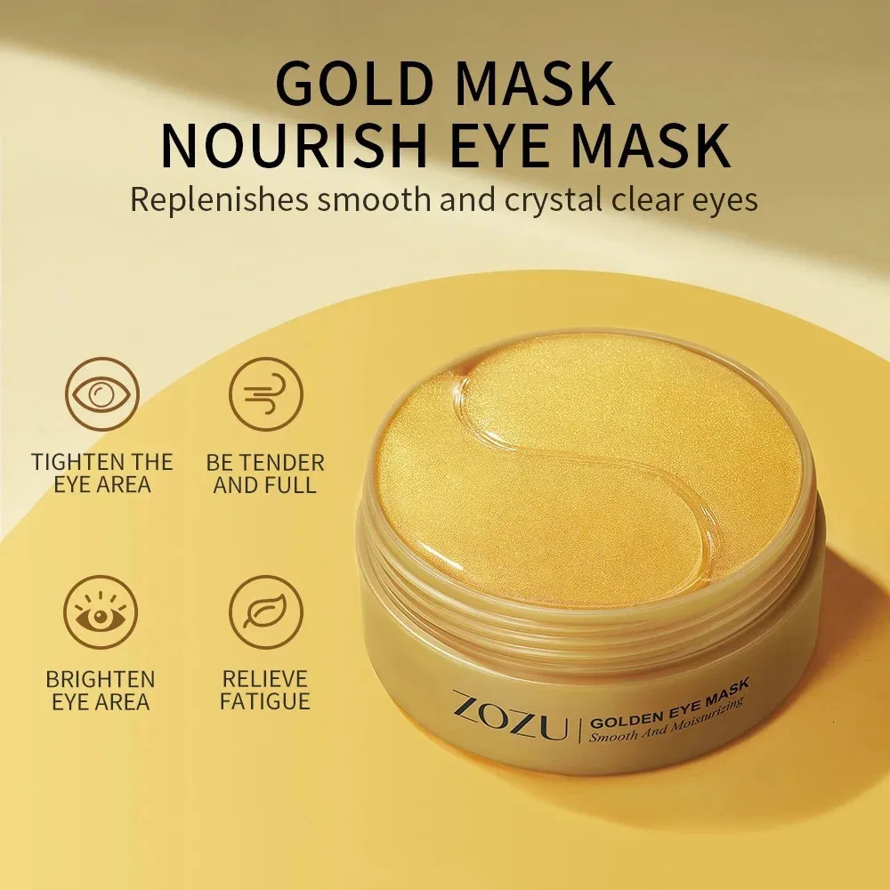 Skincare Products 24K Gold Hyaluronic Acid Eye Mask Dark Eye Circles Collagen Eye Patches Korean Face Care Product 250813