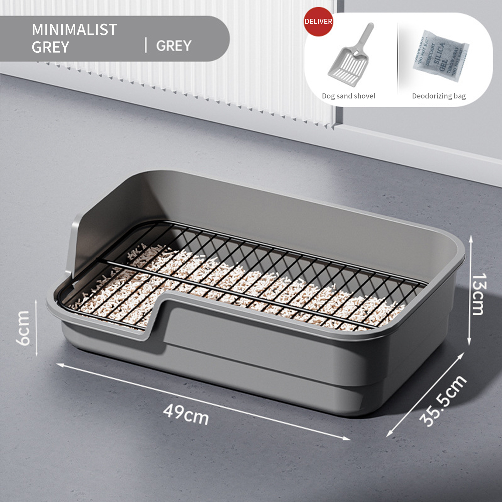 Dog Toilet Extra Large Anti Splashing Slant Mouth High Fence Small Dog Tablet Dog Toilet Anti Splashing Pet Supplies