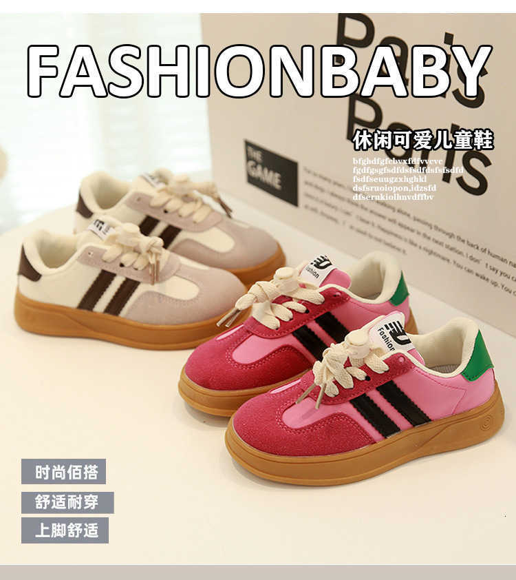 Kid Suede Color Splicing Casual Shoes Girl Boy Lace Up Sneakers 2025 Autumn Child Walk Running Sport Trainers Size 26-37 XJ250628