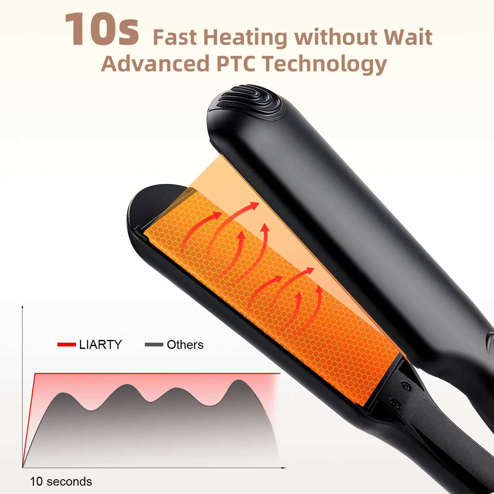10S Quick Heating Hair Straightener 12 Temperature Adjustment Curling Iron Hair Styling Appliance W250814