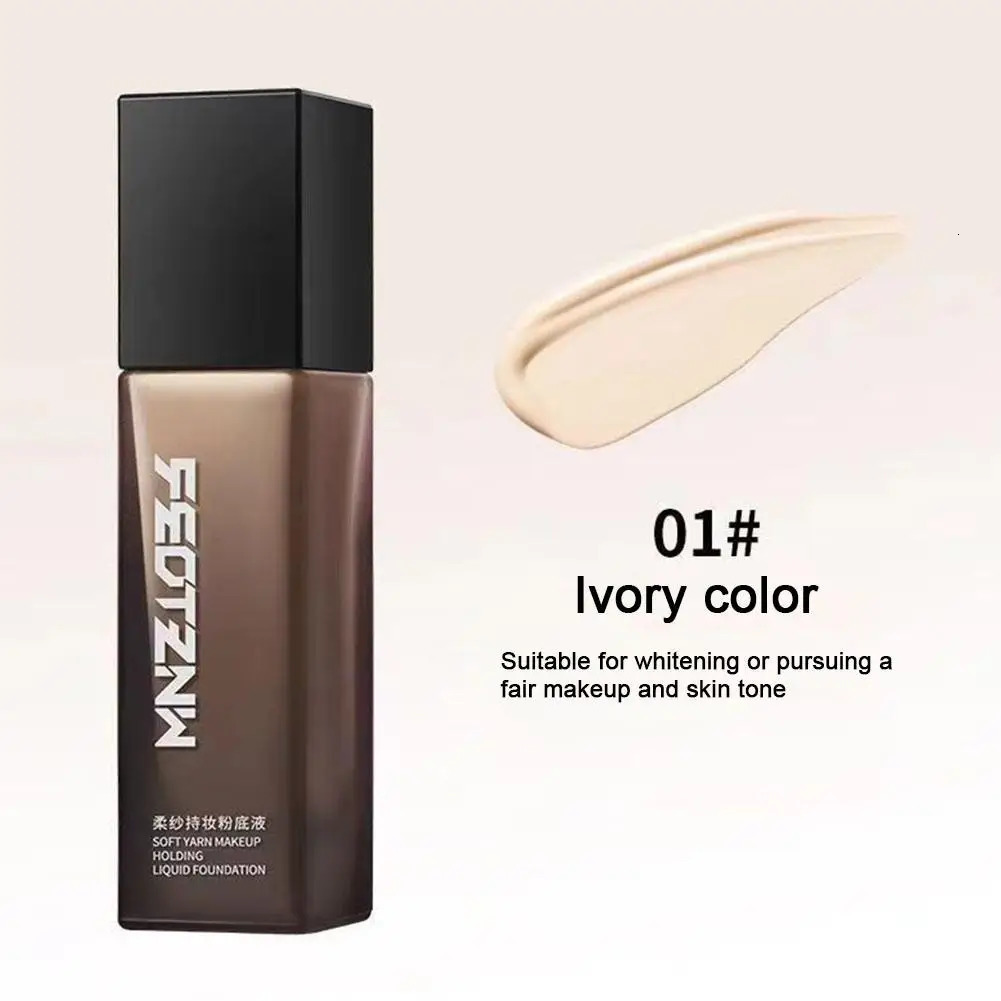 30g Liquid Foundation Waterproof Makeup Natural White Longwear Hydrating Face Concealer Care Full Coverage Liquid Foundation 250813