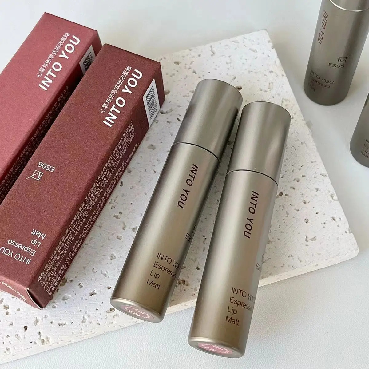 INTOYOU Matte Lipstick Longlasting Lip Clay Velvet Waterproof Lip Gloss Non-sumdge Non-stuicky Lip Stain Espresso Lips Makeup 250812