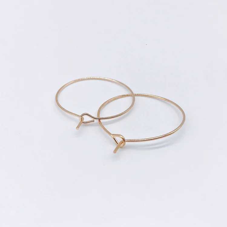 100pcs 20MM 25MM 30MM 35MM Round Loop Hoop Circle Earrings Iron Wire Earring Blank Ear Hook for DIY Earring Jewelry Findings XJ250814