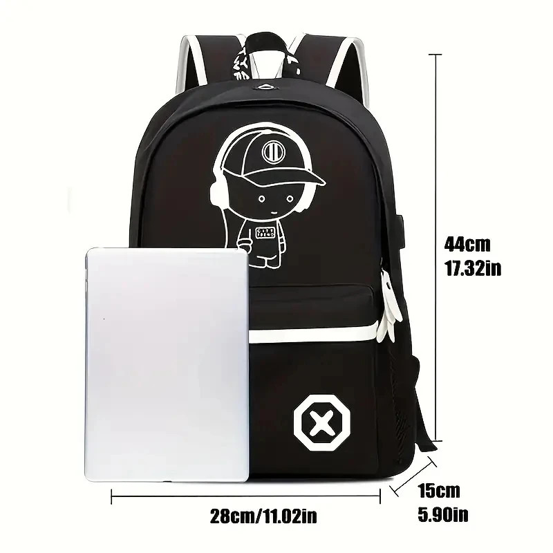 Children Backpack School Bags For Boy Girls Anime Luminous School Backpack Kids Waterproof Book Bag USB Charging SchoolBag Gift 250813