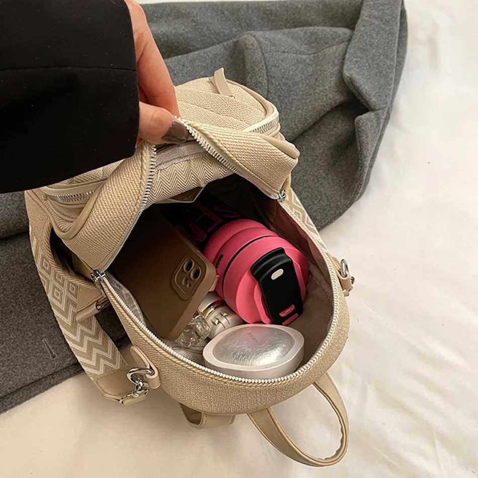 2025 New Women Backpack High Quality Solid Color Backpack Fashion Lides Shoulder Bags Multifunctional School Bags for Girls Sac XJ250814