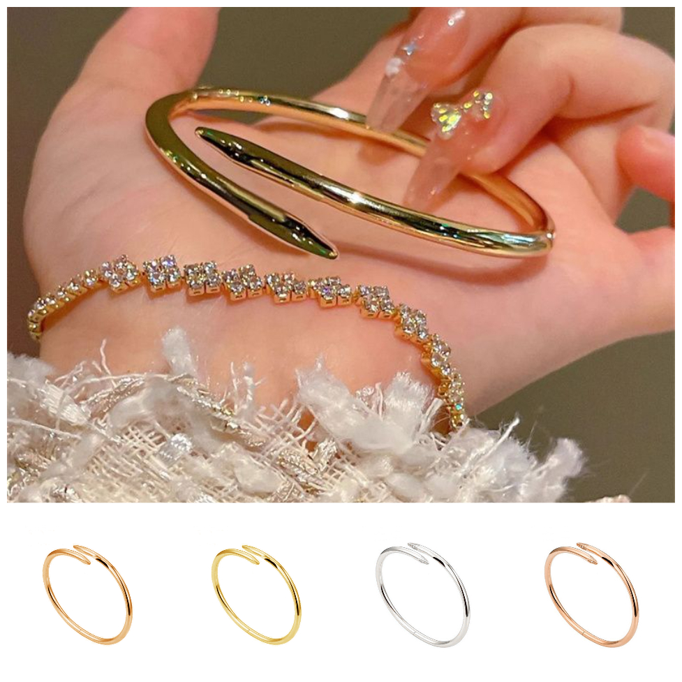 nail bracelet bracelet designer for women gold bracelet women fashion waterproof bangle nail cuff gold bracelet stainless steel jewelry fashion bracelet gifts