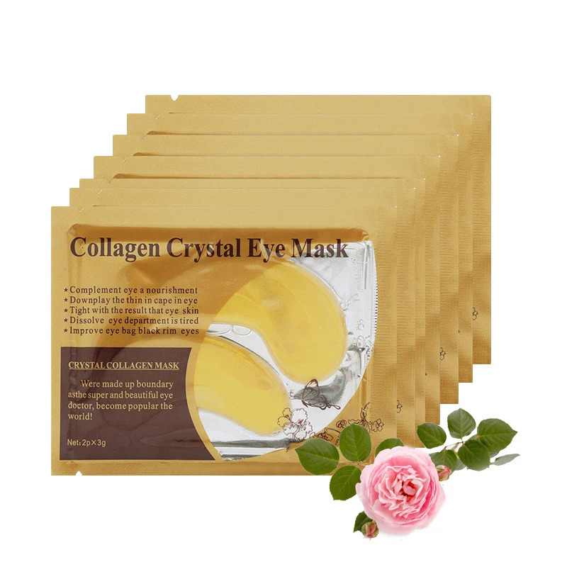 40pcs=20pairs Gold Collagen Crystal Eye Mask dark circles under the eyes Eye Patches Eyes Skin Care 250813