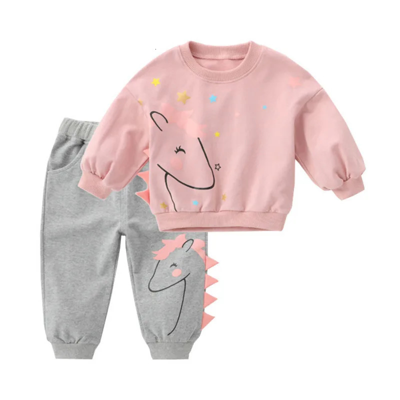 Spring Autumn Baby Girls Clothes Suit Children Cute T-Shirt Pants 2Pcs/Sets Toddler Casual Clothing Infant Kids Tracksuits 250813