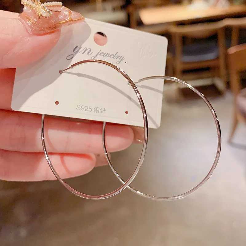 Large Circle Hoop Earring Gold Silver Color for Women Round Earrings Hoops Ear Rings Women Girl Birthday Jewelry Party Club Gift XJ250814