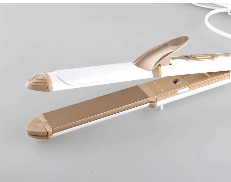 3 in 1 Ceramic Straightener Curler Hair Iron with Comb Curl Clip Curling Iron Straightening Iron Hair Straightener KM-1213 W250814