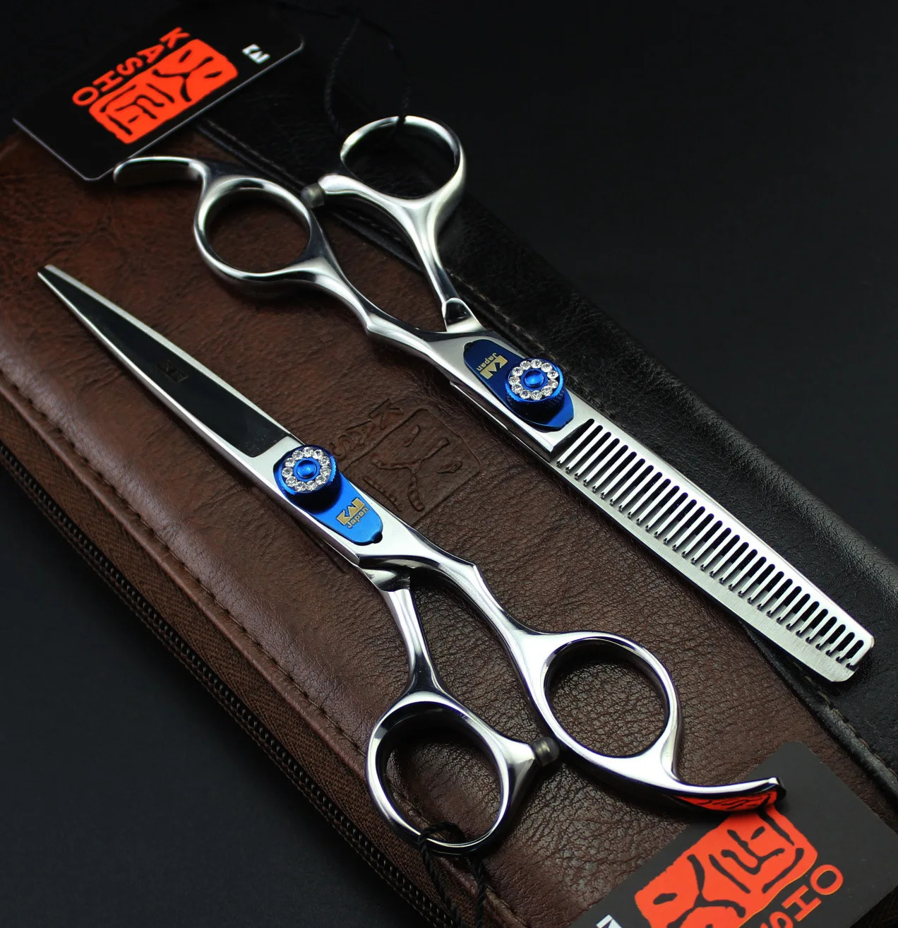 Professional 6 inch scissors Hairdressing scissors Barber scissors Straight Thinning Hair Cutting Tool 250812
