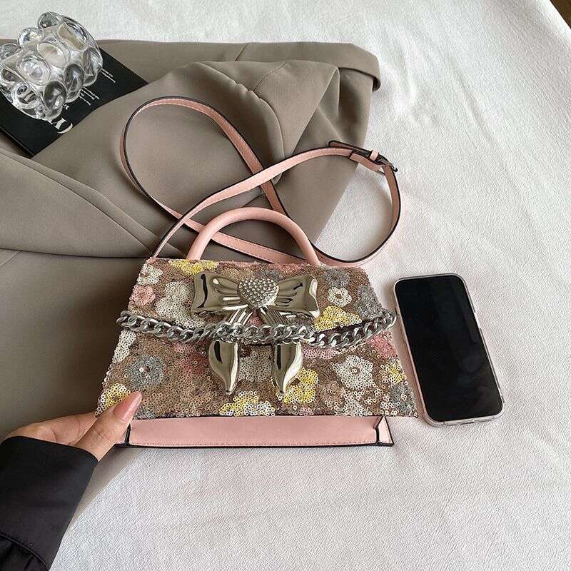 Women's 2024 European and American fashion portable crossbody shoulder tote bag