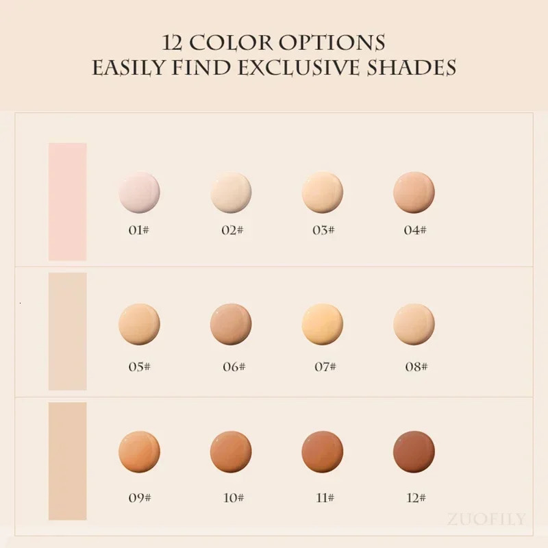 12 Color Matte Foundation Stick Lightweight Makeup Breathable Foundation Cream for Dark Skin Lasting Oil Control Base Make Up 250813