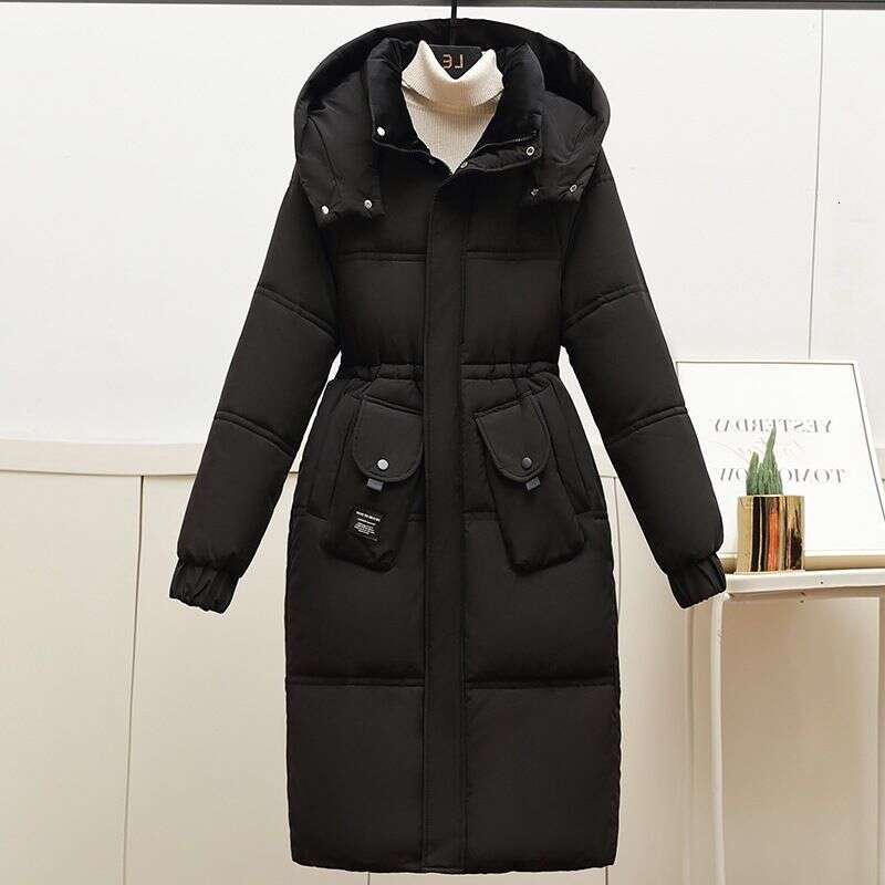Winter new Hooded Cotton jacket Women Parkas Mid-Length Thick Warm Windproof Padded Clothes Casual Loose Snow Wear Overcoat