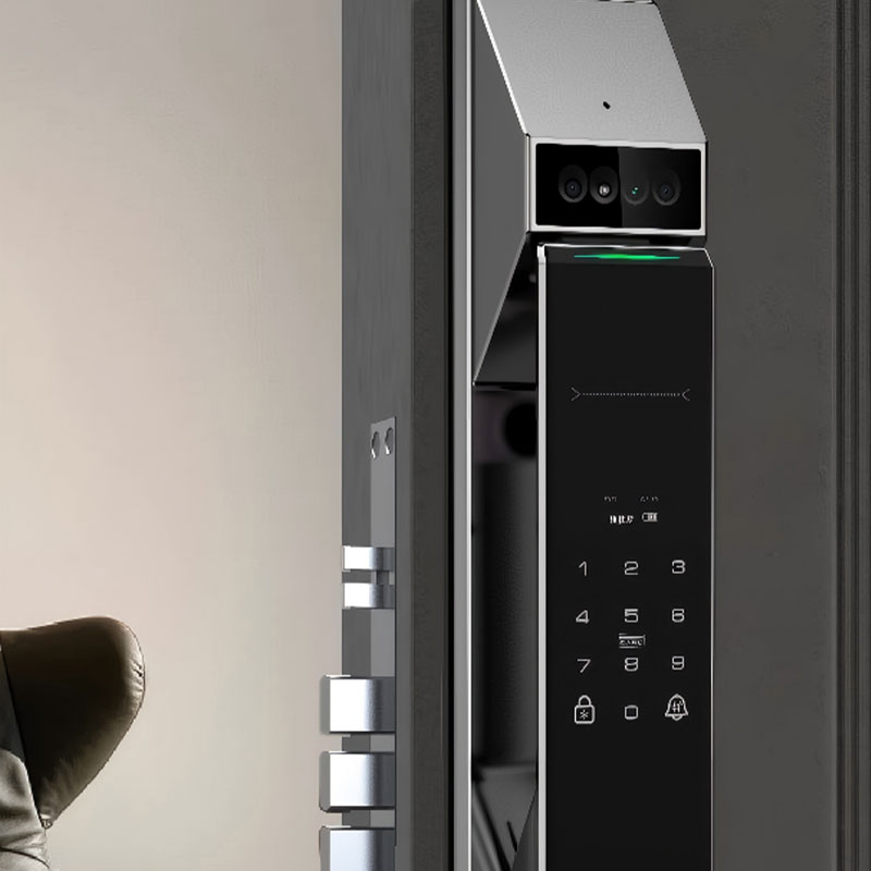 Fully Automatic Visual Intercom Face Recognition Smart Door Lock with Camera Digital Keyless Smart Lock RUBINHR X5