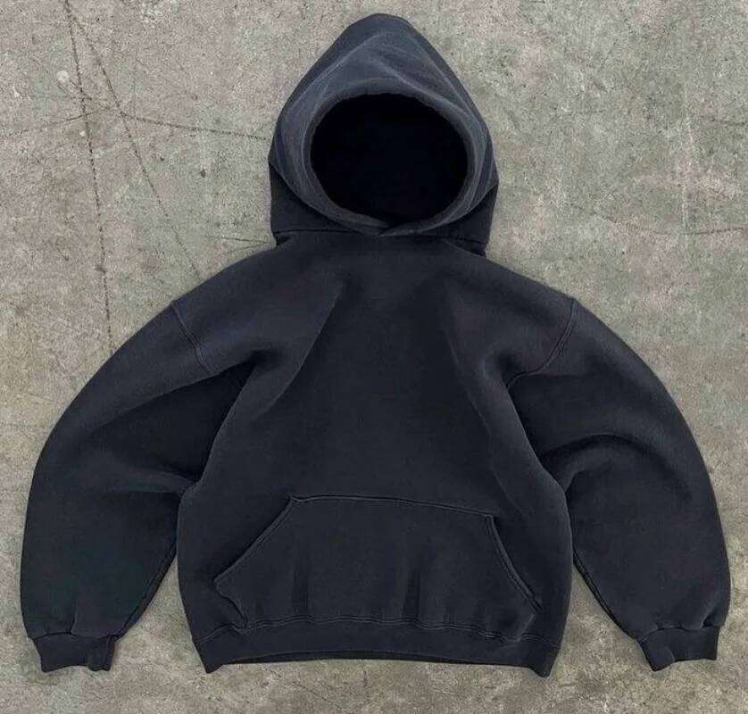 Haruku New Fashion Solid Color Old Washed Loose Hoodie Women Y2k Gothic Hip-Hop Popular Casual Joker Couple Sports Sweater