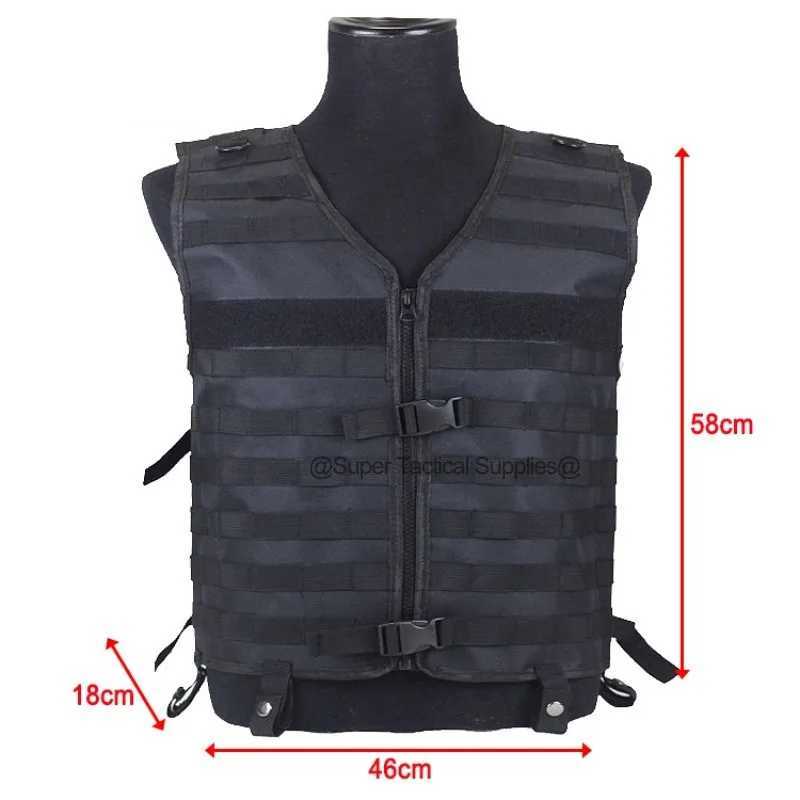 Adjustable Tactical Vest Field Hiking Load Carrier Hunting Vests Airsoft Molle Gear Security Guard Suit Breathable Sport Clothes Y250814