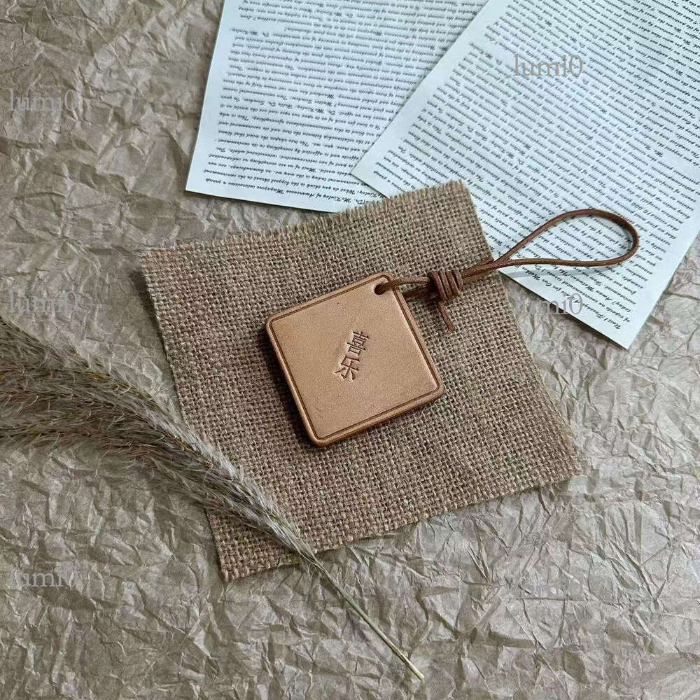 New Cowhide Bag Tree Paste Leather Rope Wedding Celebration Meaning Souvenir Car Pendant