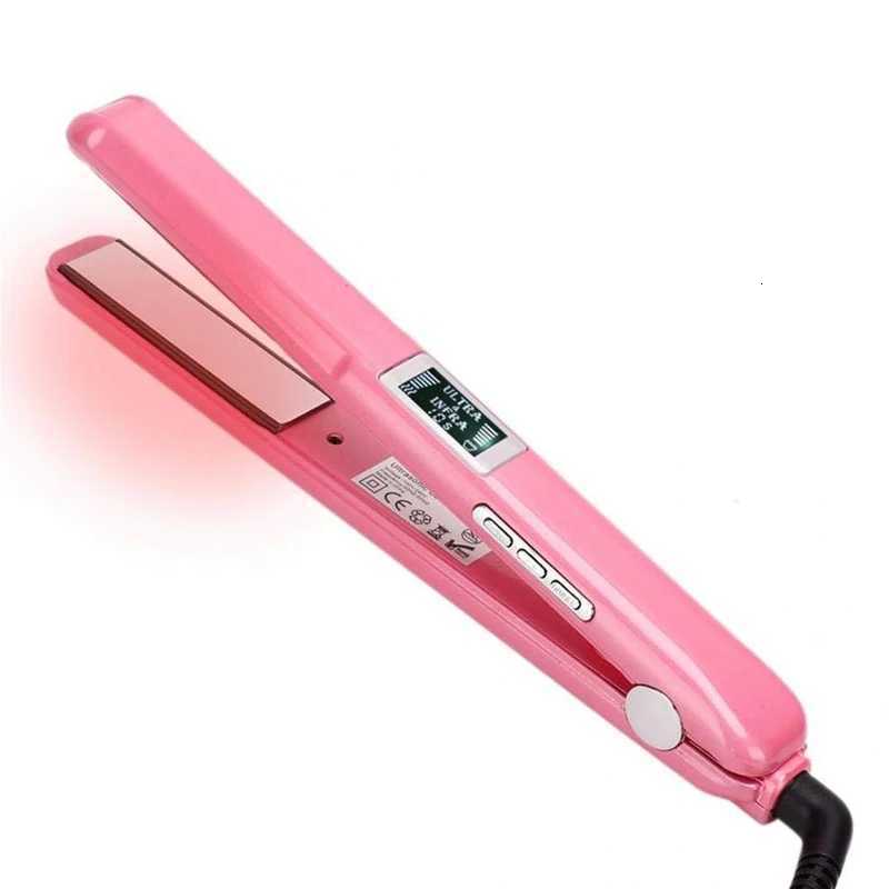 Hair Care Recover Damaged Tool Ultrasonic Infrared Hair Straightener Professional Cold Flat Iron Hair Treatment Styler W250814
