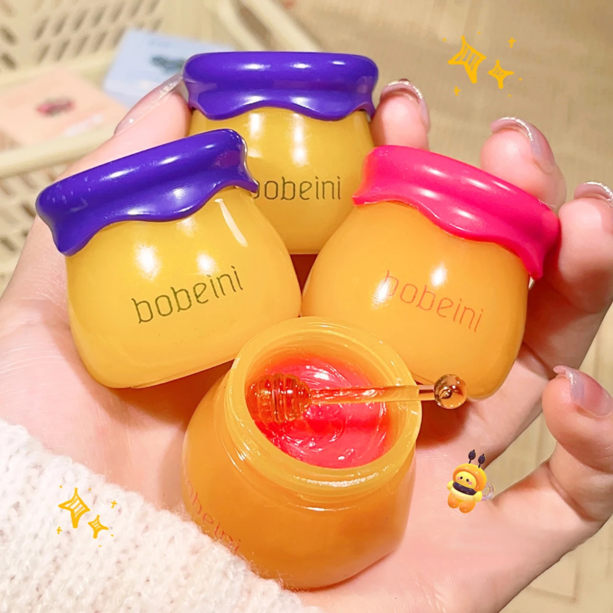 Hydrating Peach Honey Lip Mask - Long-Lasting Moisture Soothes Dry Lips Reduces Fine Lines For Women 250813