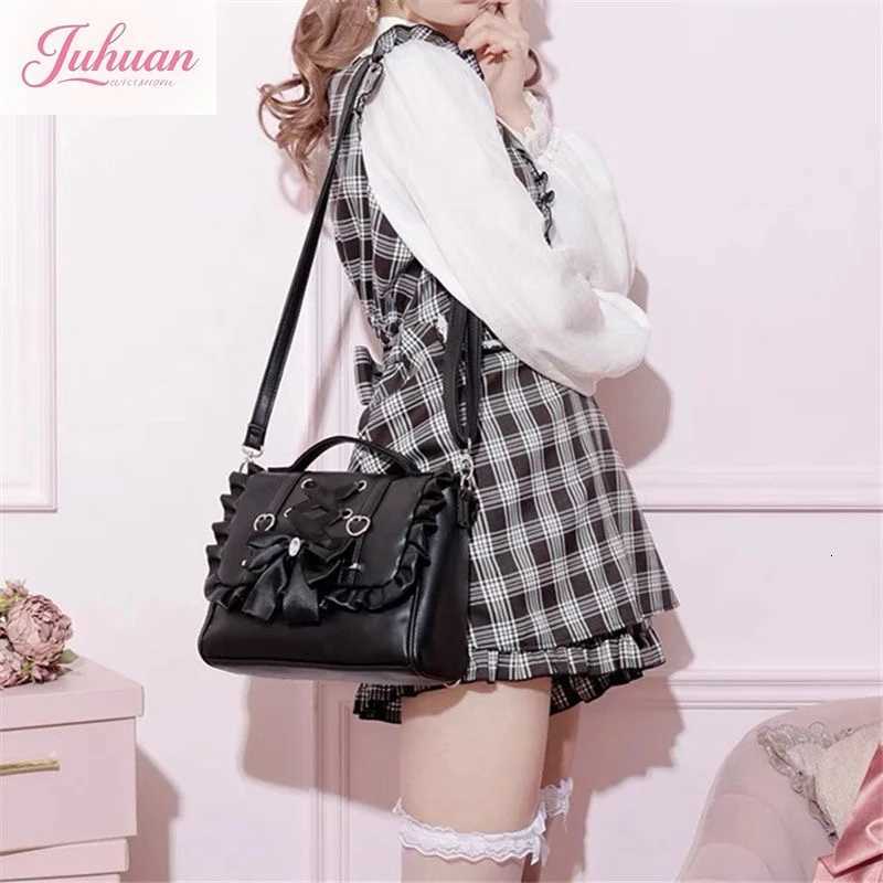 Mine Department Lolita Womens Bag Bow Control Strap Love Handbag Sweet Cute One Shoulder Oblique Span Womens Student Backpack XJ250814