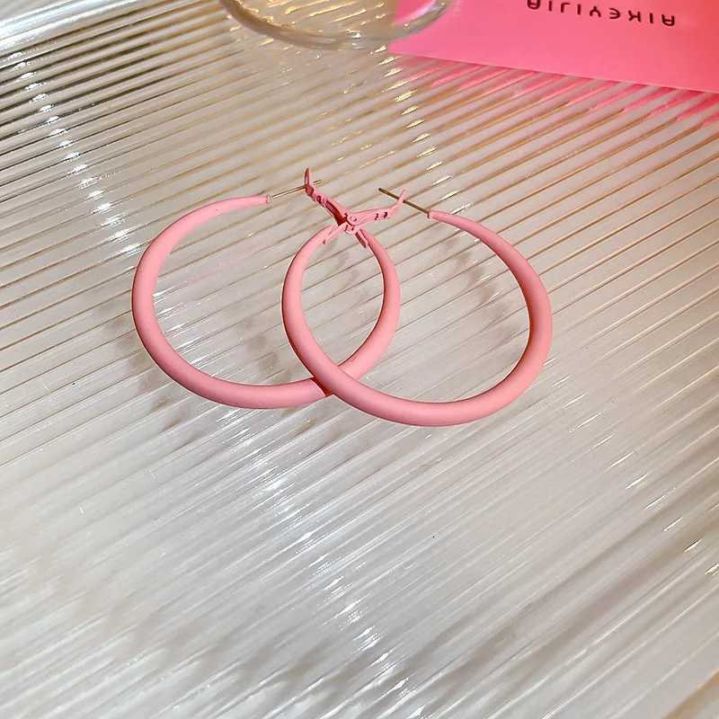 5cm Round Circle Hoop Earrings for Women Big Geometry Dangle Earrings Colorful Punk Loop Jewelry Party Accessories XJ250814