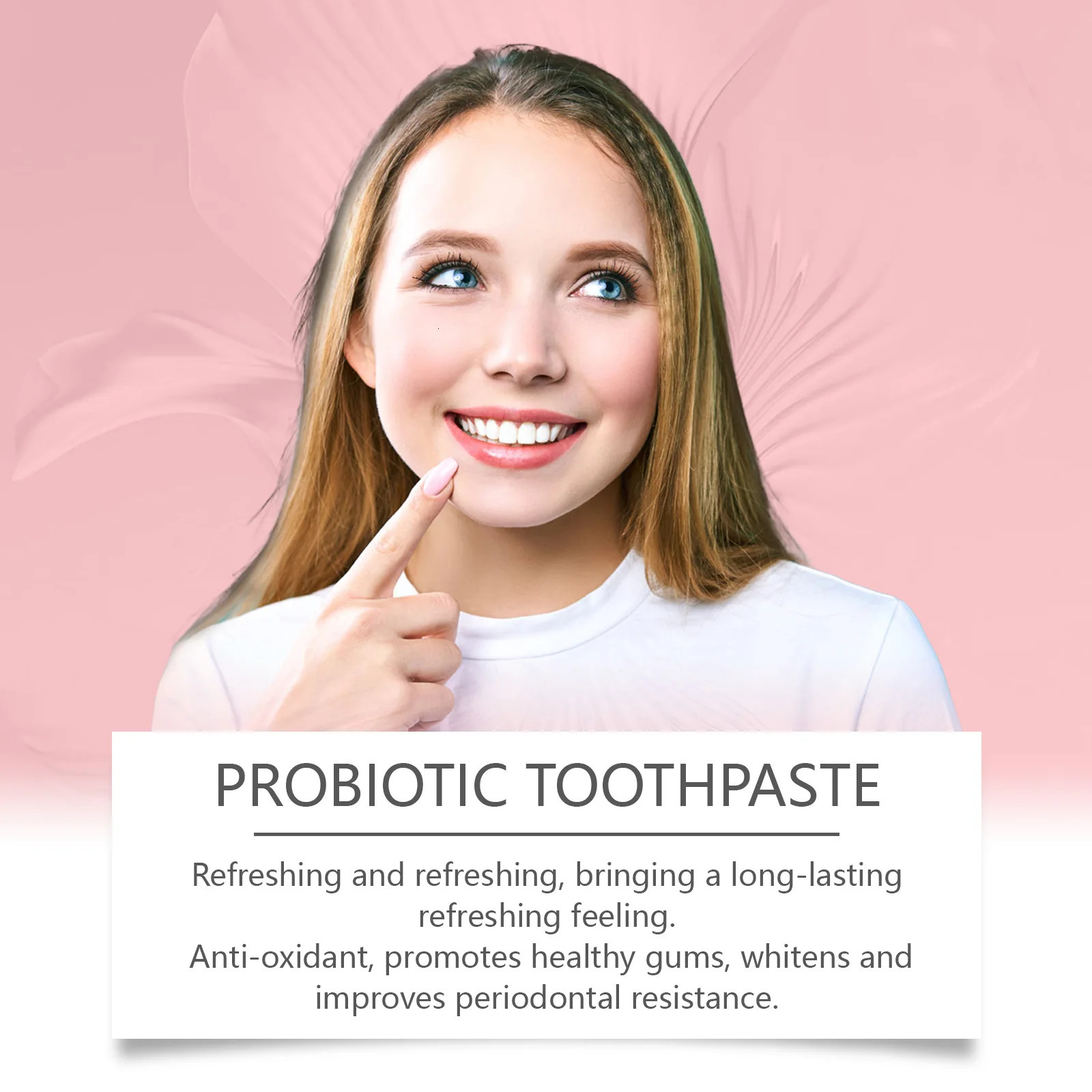 Probiotic Mint Toothpaste Sp8 Fresh Breath Plaque Stain Keep Brighten Reduce Yellow for Smoker Teeth Oral Care Toothpaste 250813