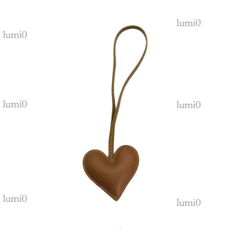 Creative PU Leather Simple Love Heart Bag Clothing Accessories Couple Pendant Ornaments