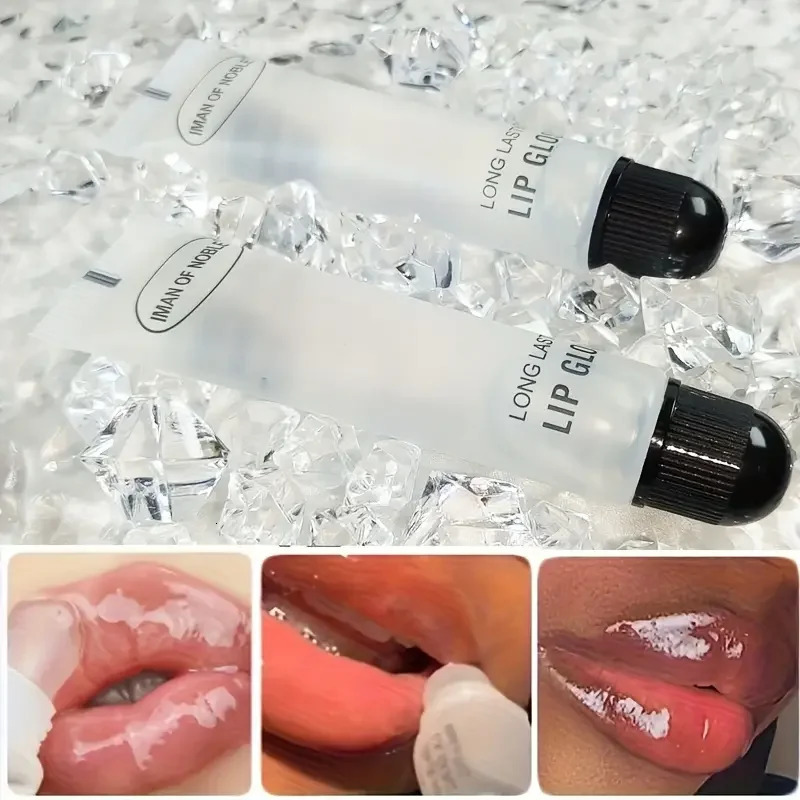 Hydrating 18ml Lip Gloss Lip Oil for Plump Glossy Lips Lightens Fine Lines Suitable for All Skin Types Makeup 250813