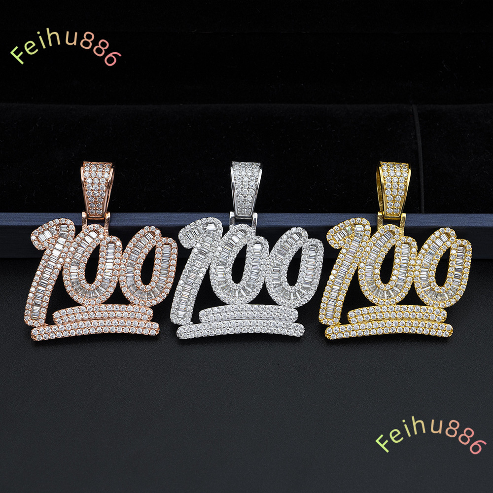 Hip Hop Style 925 Silver Moissanite Diamond Pendant High-end Fashion Accessory Pendant