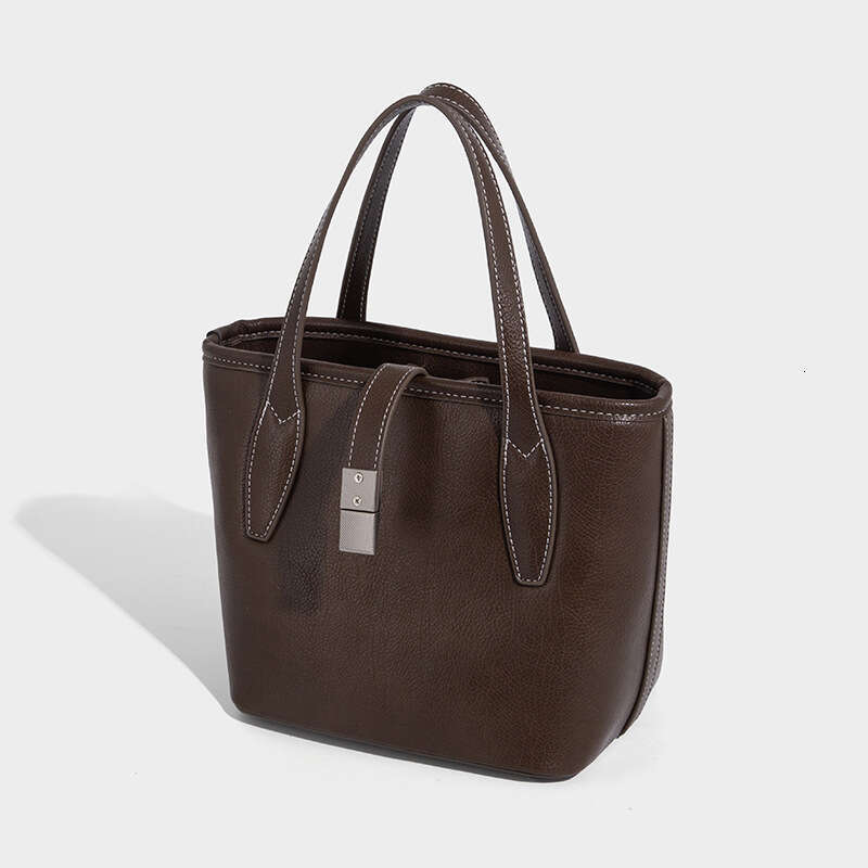 Women's handbag designer retro bucket bag 2025 new fashionable vegetable basket simple casual commuting