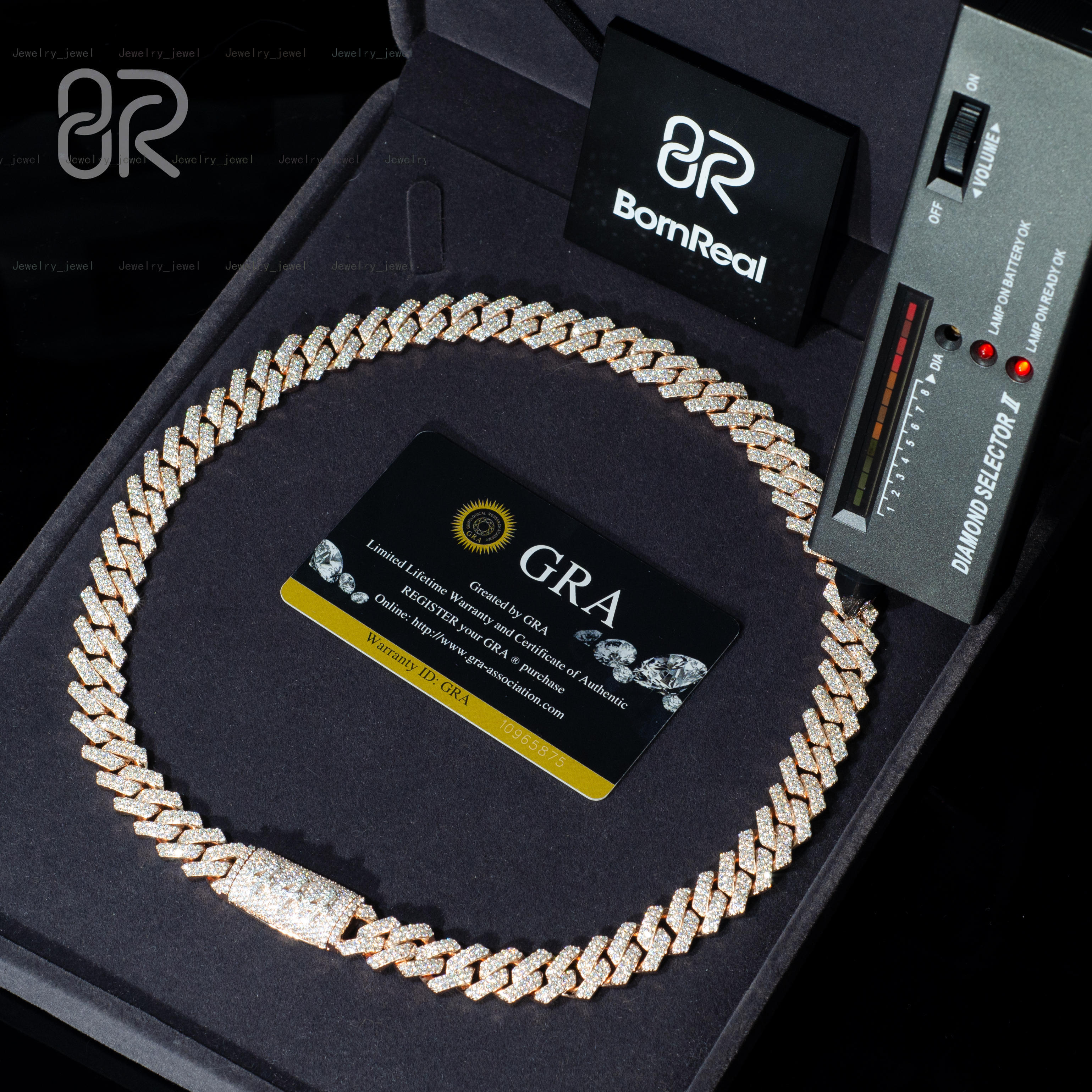 Factory Direct Chains Vvs Diamond 8mm Bracelet Necklace Wholesale 10mm Moissanite Cuban Link Chain