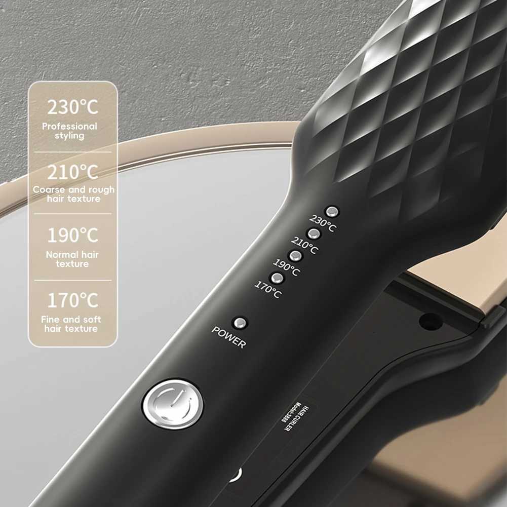 Hair Straightener Quick Heat 4 Temp Settings Reduces Hair Damage Multi-Functional Hair Straightening Iron Salon Hair Styling Tool W250814