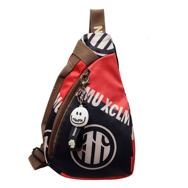 2025 New Designer Printed Multi Pocket Shoulder Bag Small Chest Bag