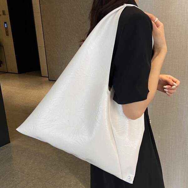 New Korean Style Lazy Underarm for Bags Designer Women Women, Casual Soft Leather Large Capacity Shoulder Bag, Trendy Niche Handheld Shopping Bag