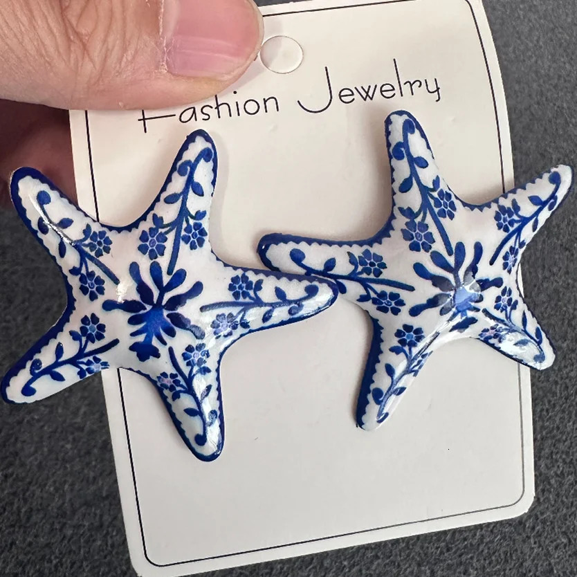 2025 Fashion Exaggeration Summer Marine starfish Earrings for Woman Holiday Party Bohemian Jewelry Accessories Gifts 250812