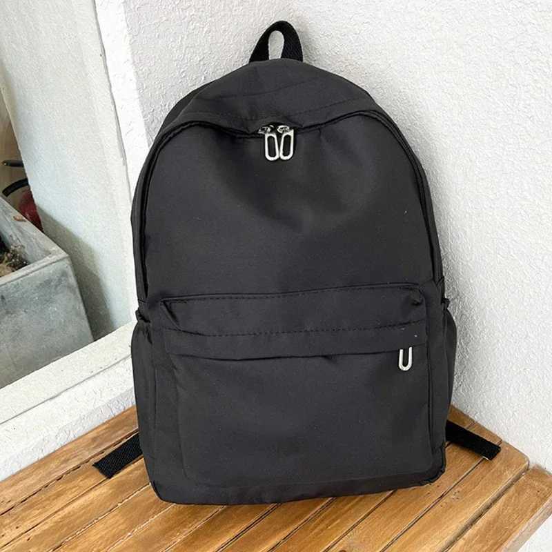 igh Quality New Waterproof Nylon Women Backpack Female Travel Bag Backpacks Schoolbag for Teenage Girls Solid Color Bookbag XJ250814